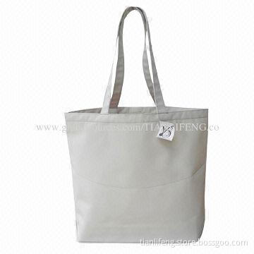 Reusable Reinforced Handle Shipping Tote Bag, Machine Washable